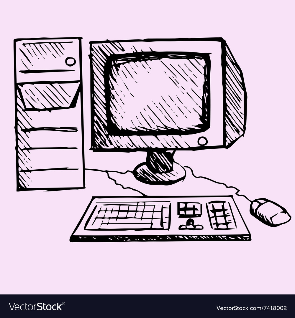 Retro desktop computer monitor