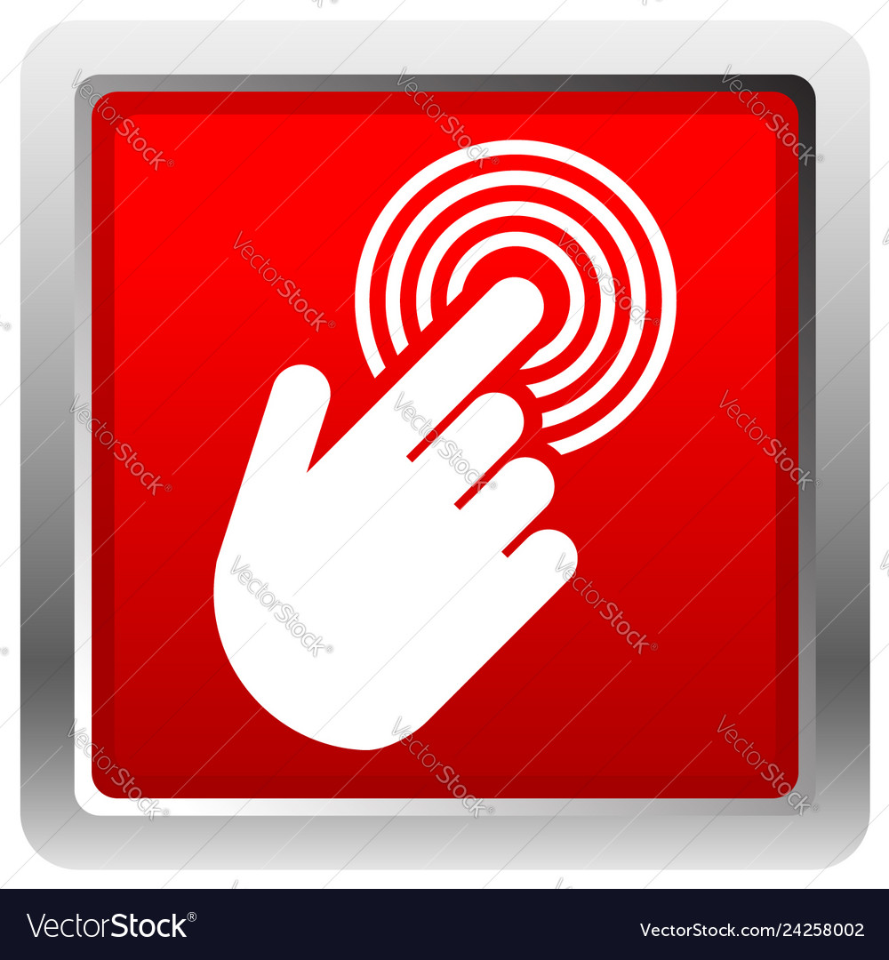 Tapping touchscreen on interface mobile phone icon