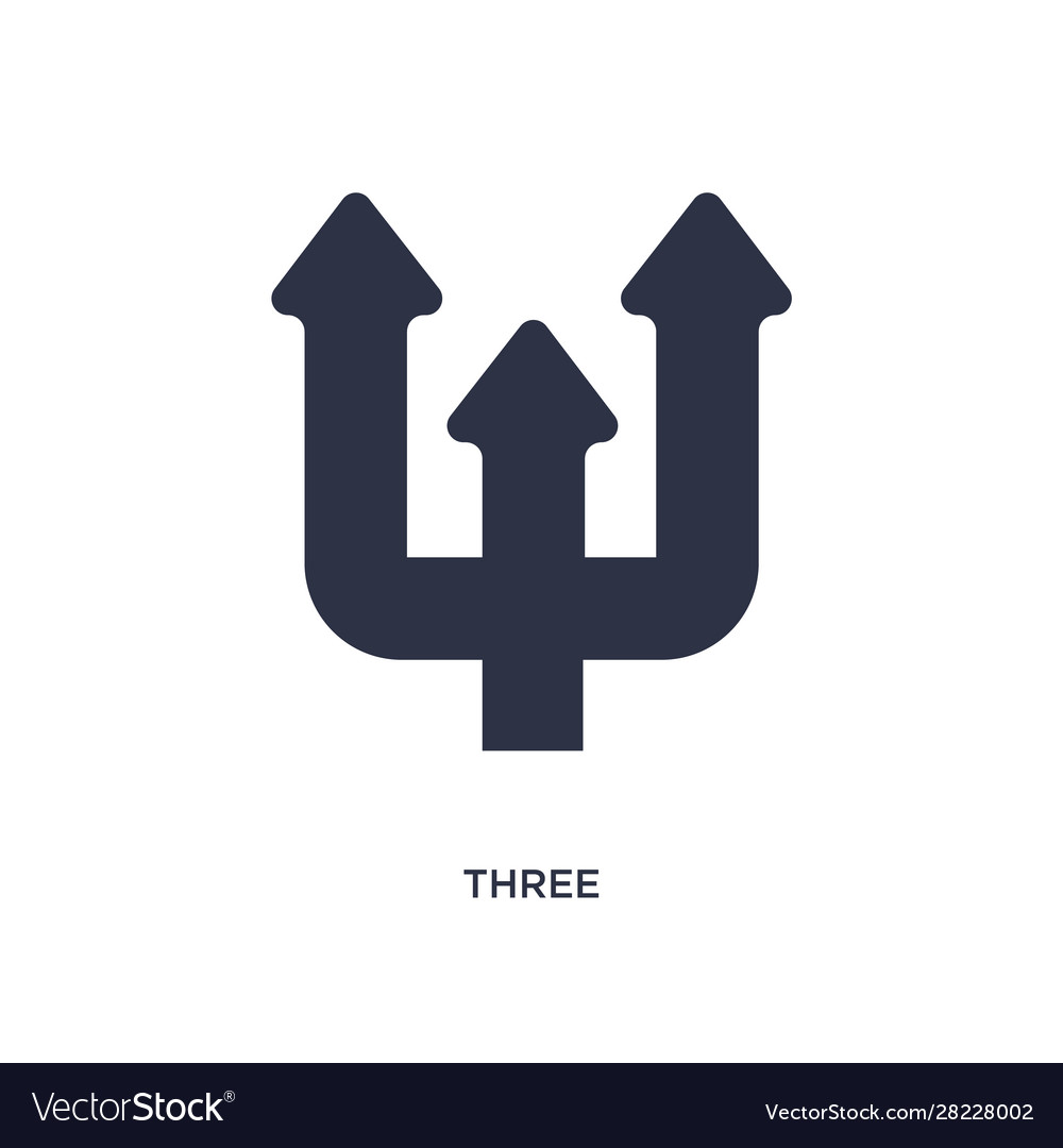 Three icon on white background simple element