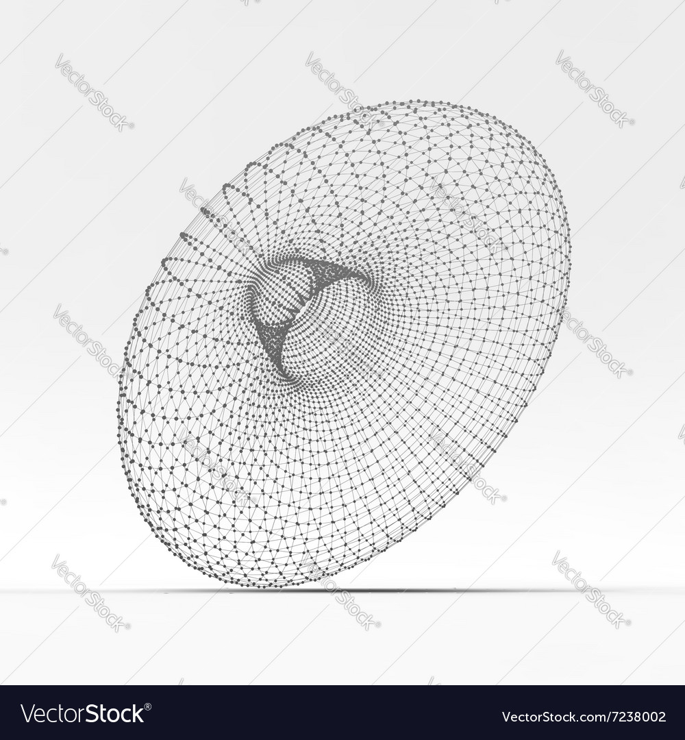 Torus molecular lattice connection structure 3d