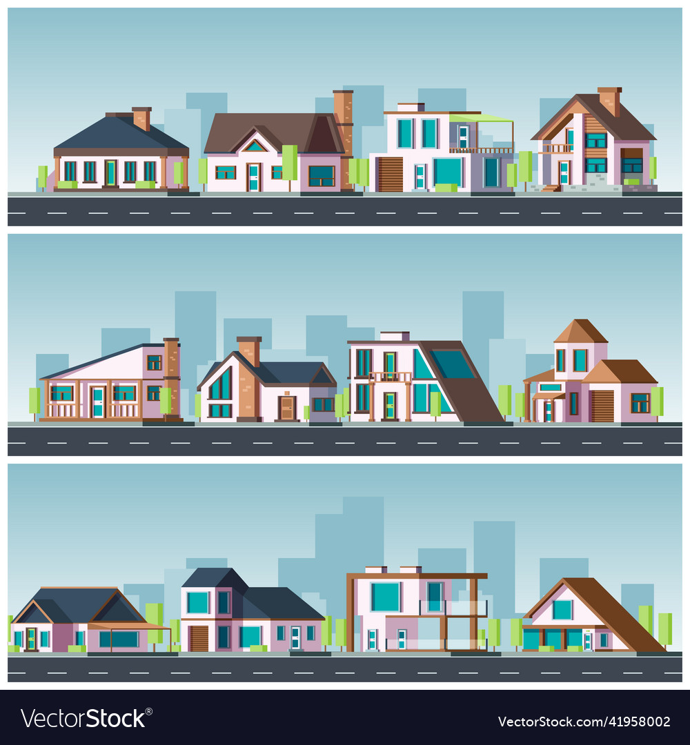 Villa landscape residential townhouse living