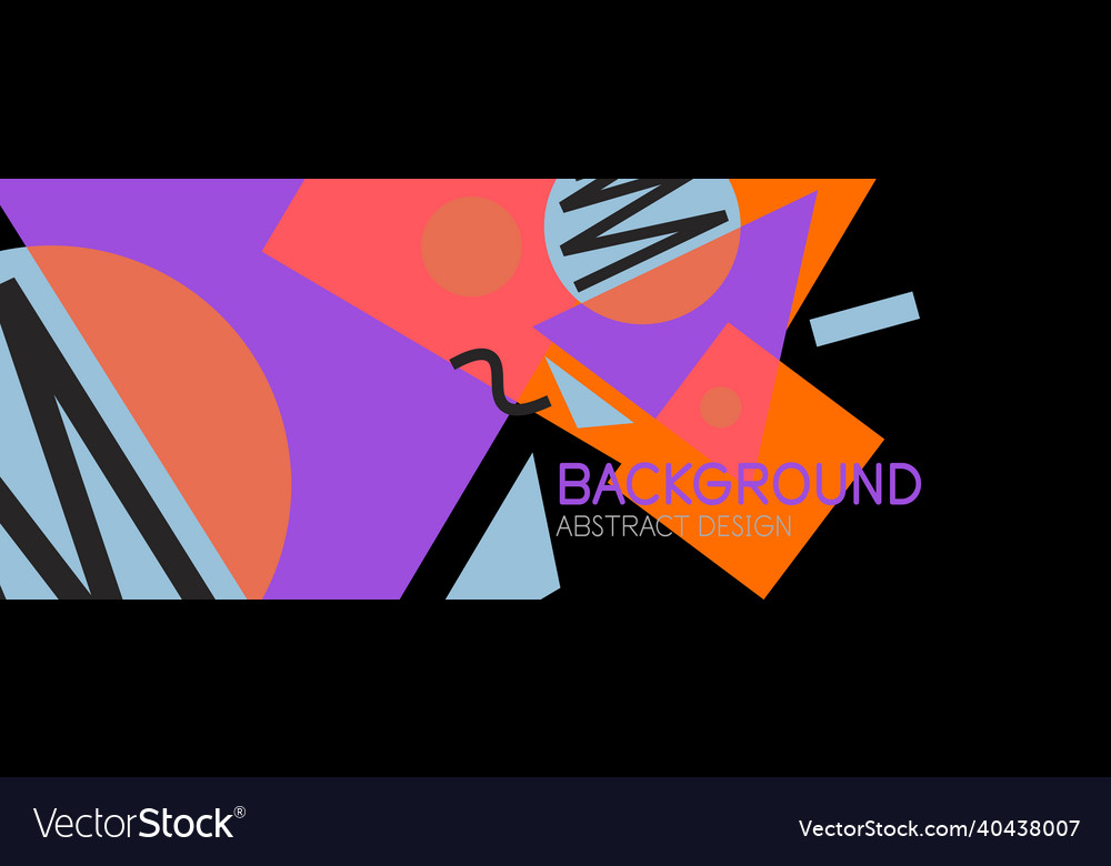 Abstract background blocks lines triangles vector image Abstract background blocks lines triangles