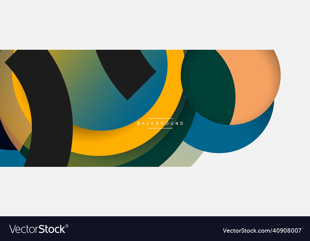 Circle and round shapes abstract background Vector Image Circle and round shapes abstract background