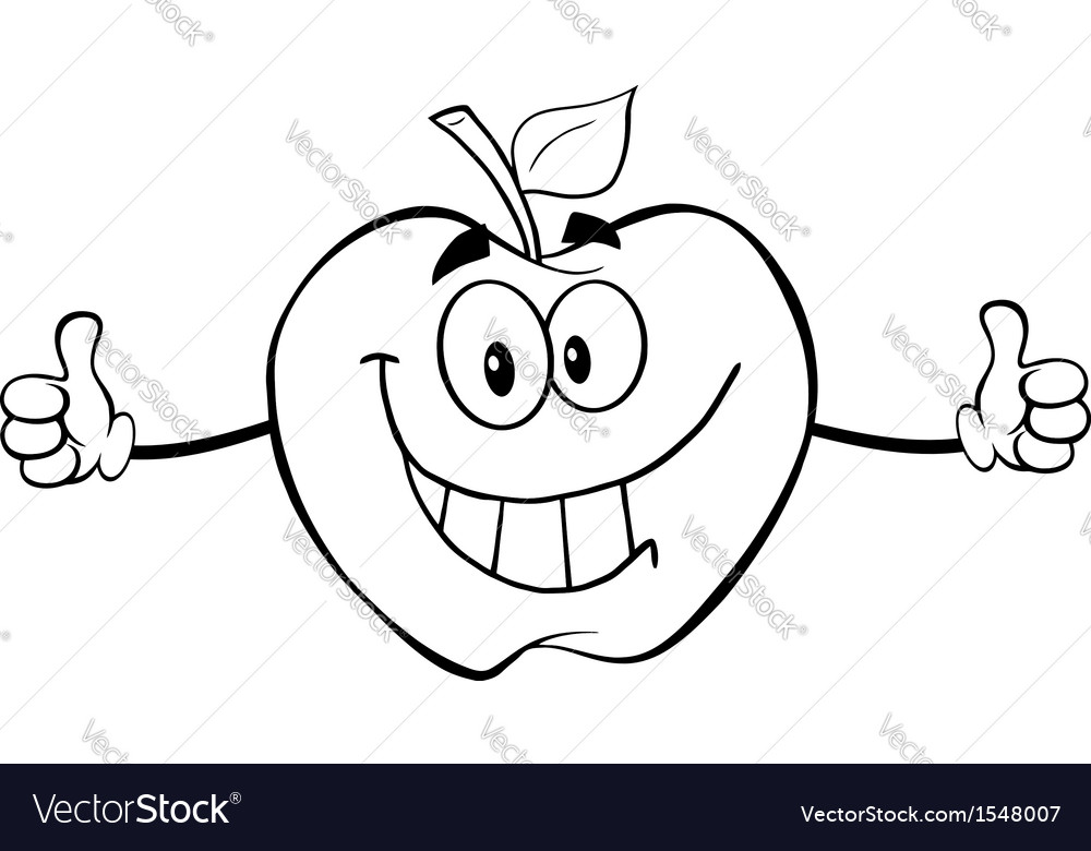 Fun apple activity drawings Royalty Free Vector Image