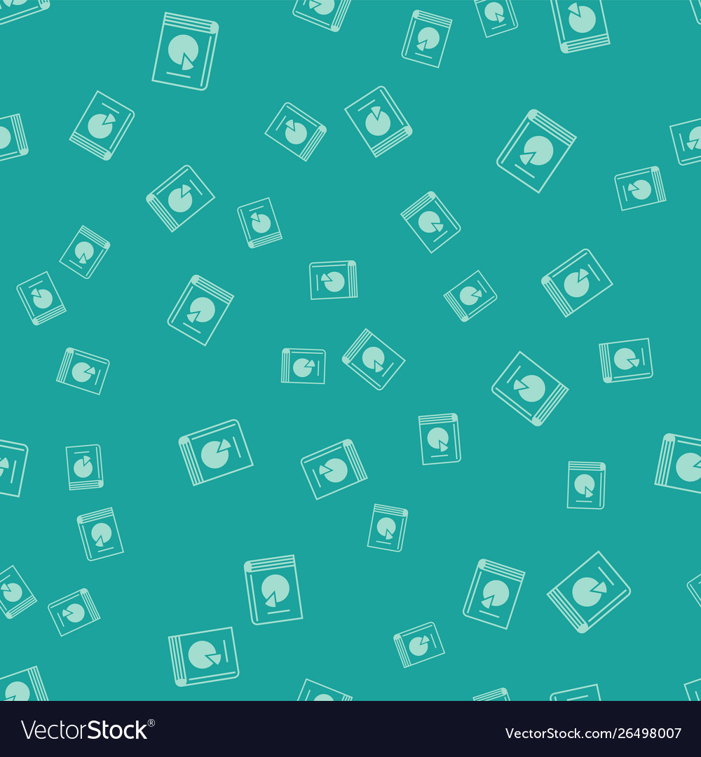 Green user manual icon isolated seamless pattern vector image Green user manual icon isolated seamless pattern