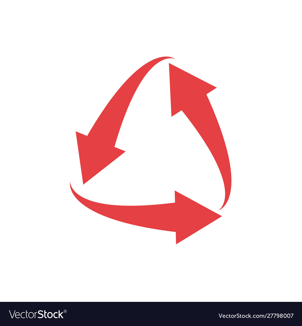 Isolated red arrow icon design