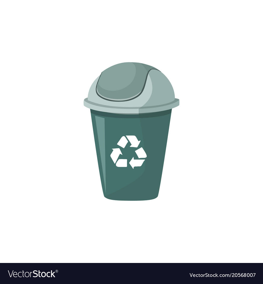 Trash containers icon Royalty Free Vector Image