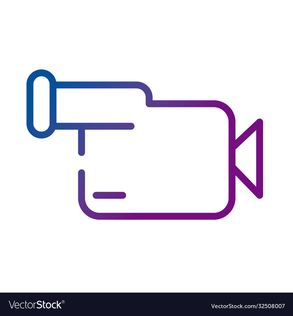 Video camera record device gradient style icon