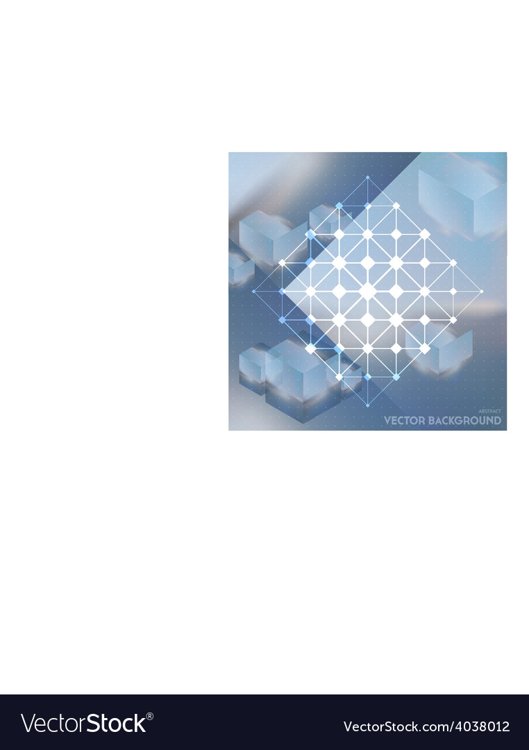 Abstract background with isometric cubes