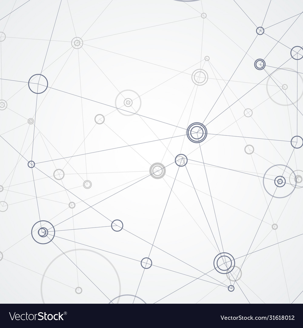Abstract polygonal with connecting dots vector image Abstract polygonal with connecting dots