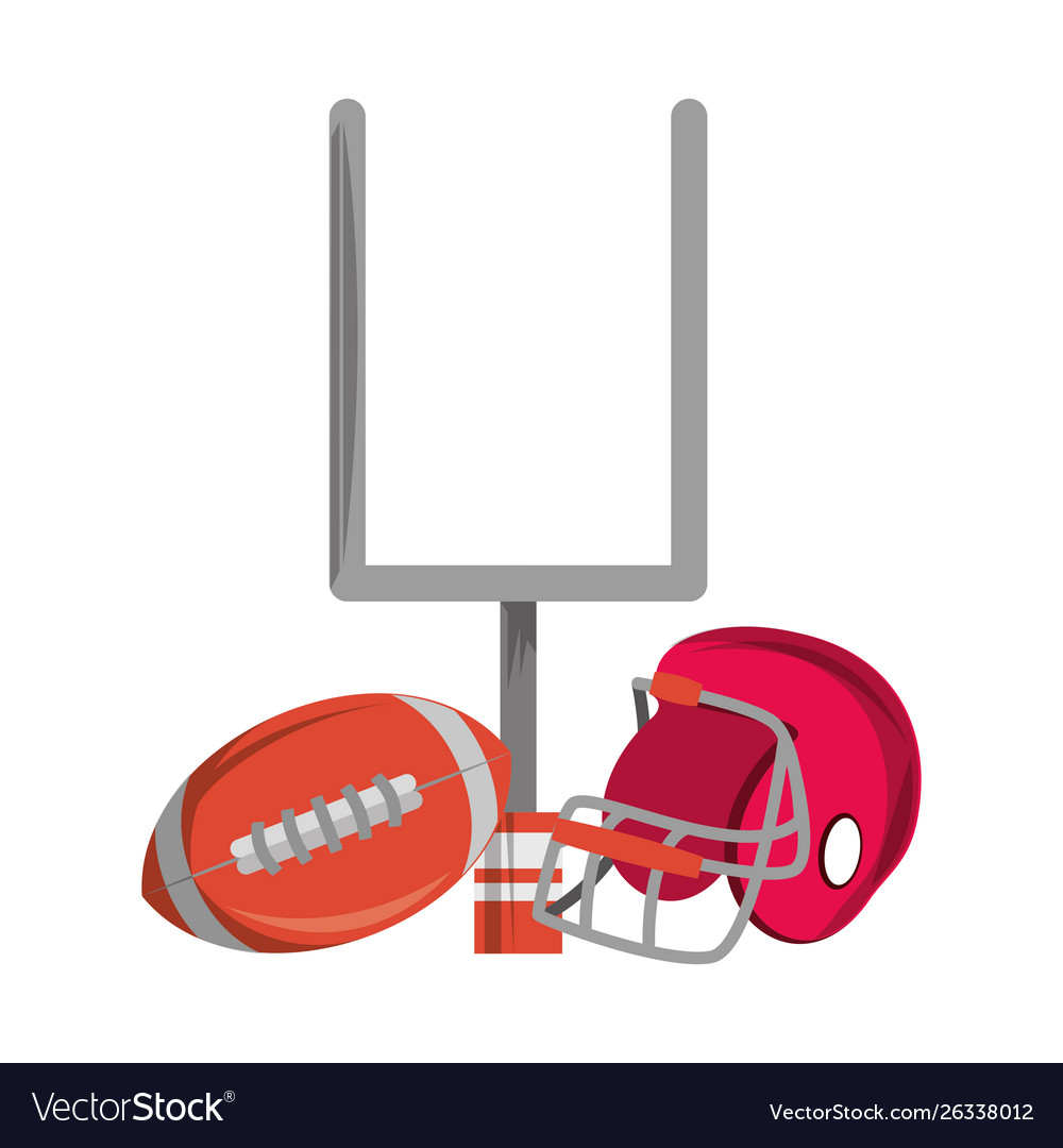 American football sport game cartoon Royalty Free Vector