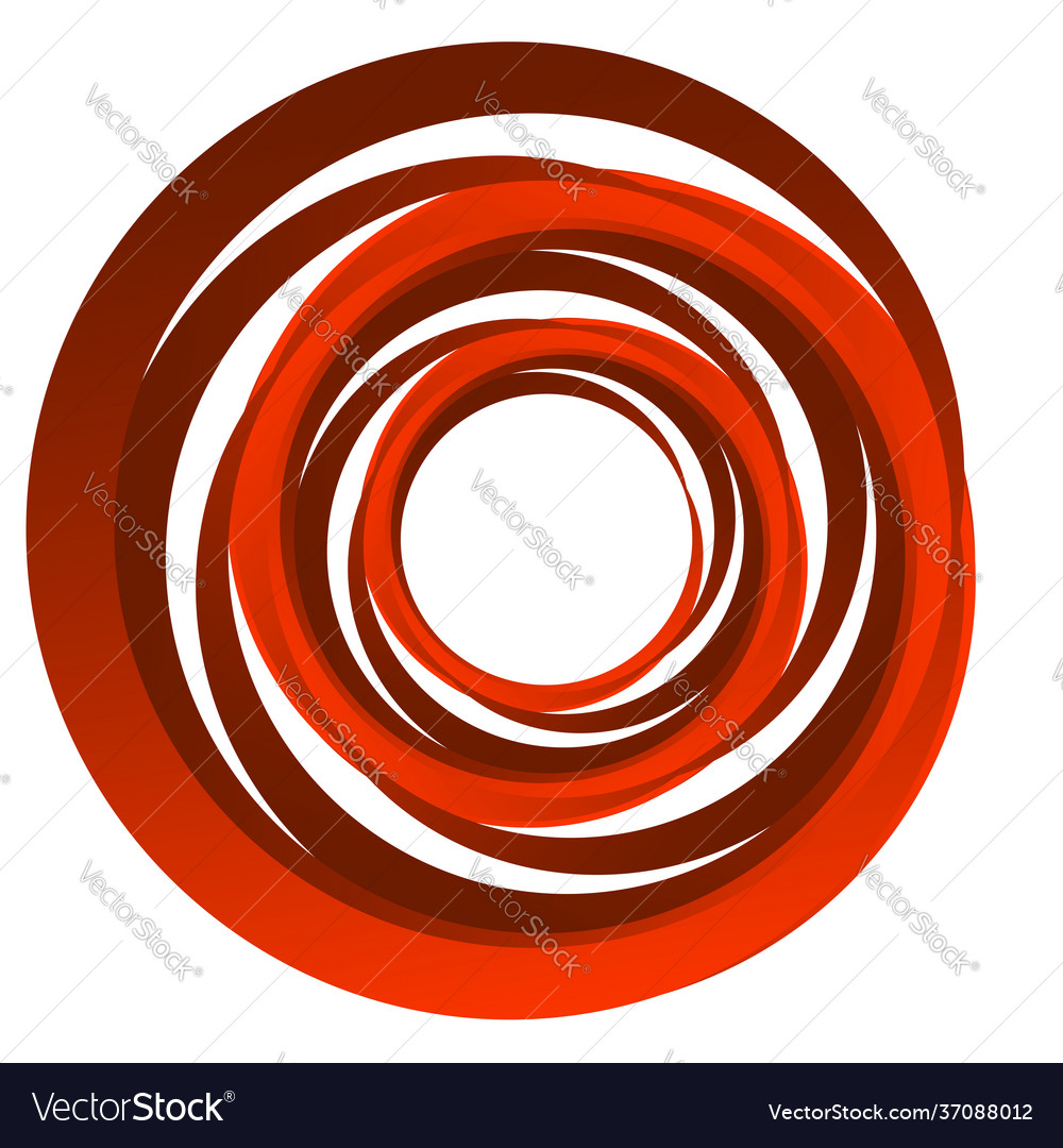 Cyclical circle helix volute element concentric Vector Image Cyclical circle helix volute element concentric