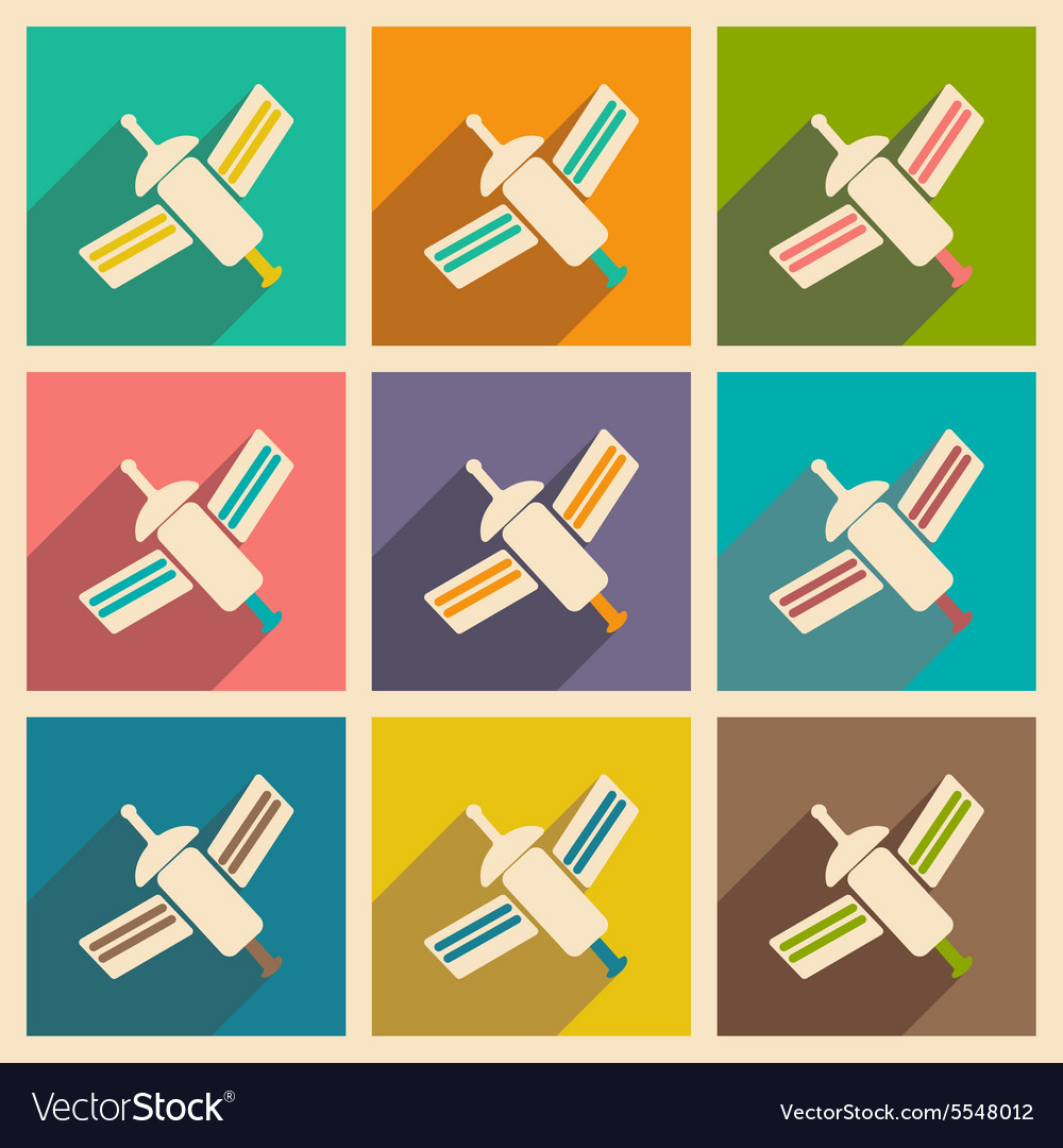 Flat with shadow concept and mobile application