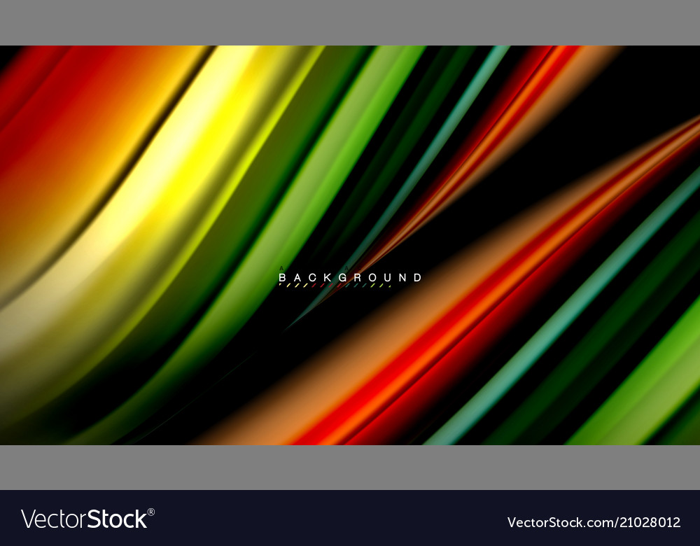 Fluid Color Waves Abstract