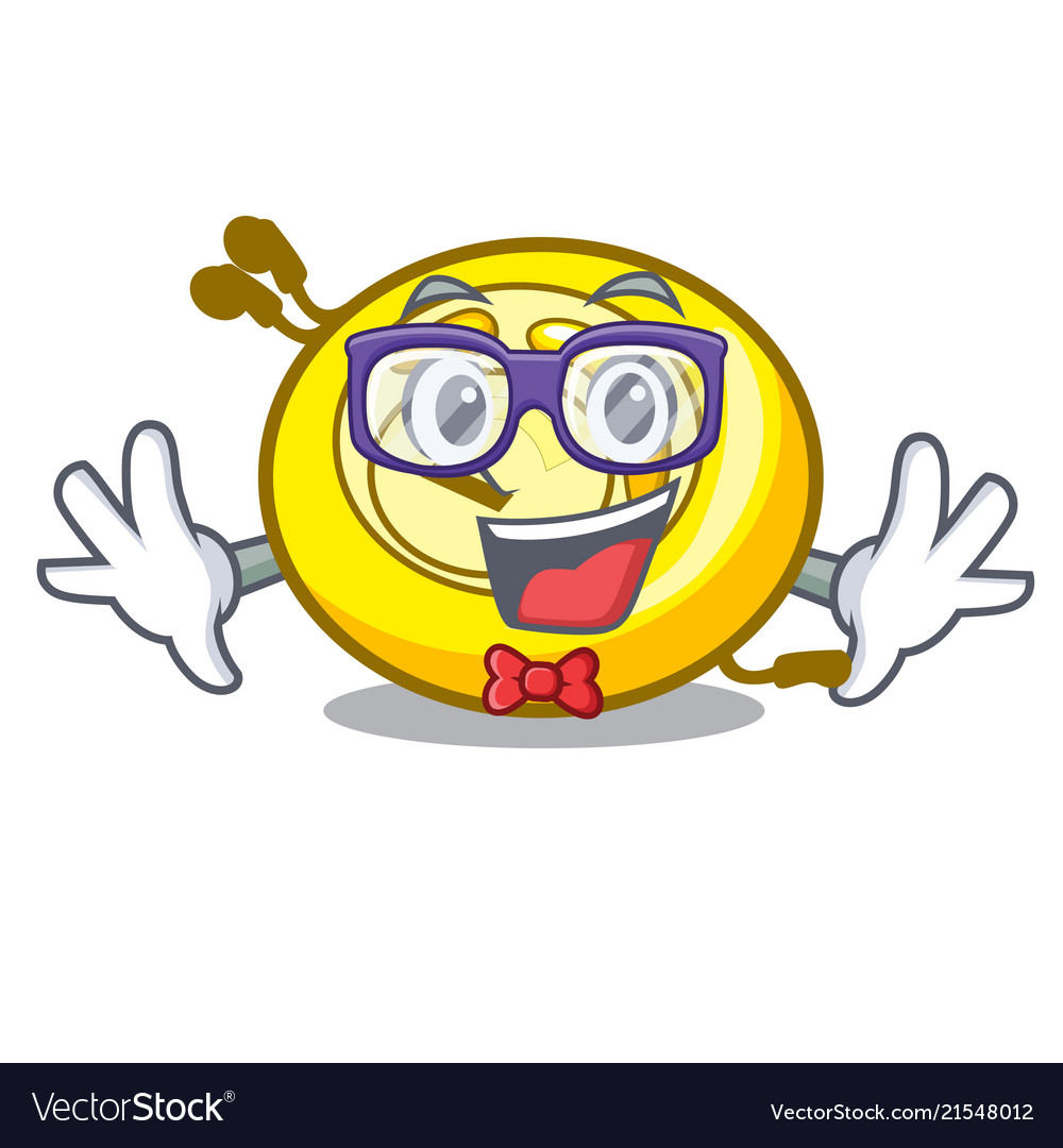 Geek cd player character cartoon