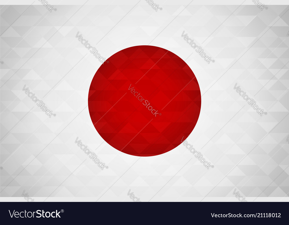 Japan country flag of japanese nation Royalty Free Vector