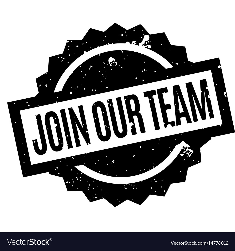 Join our team rubber stamp