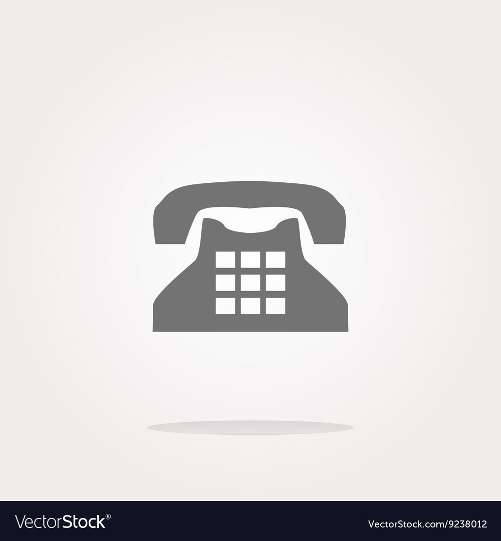 Rotary phone web button icon