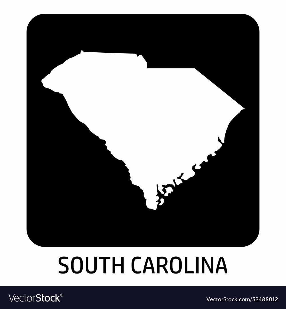 South carolina map icon