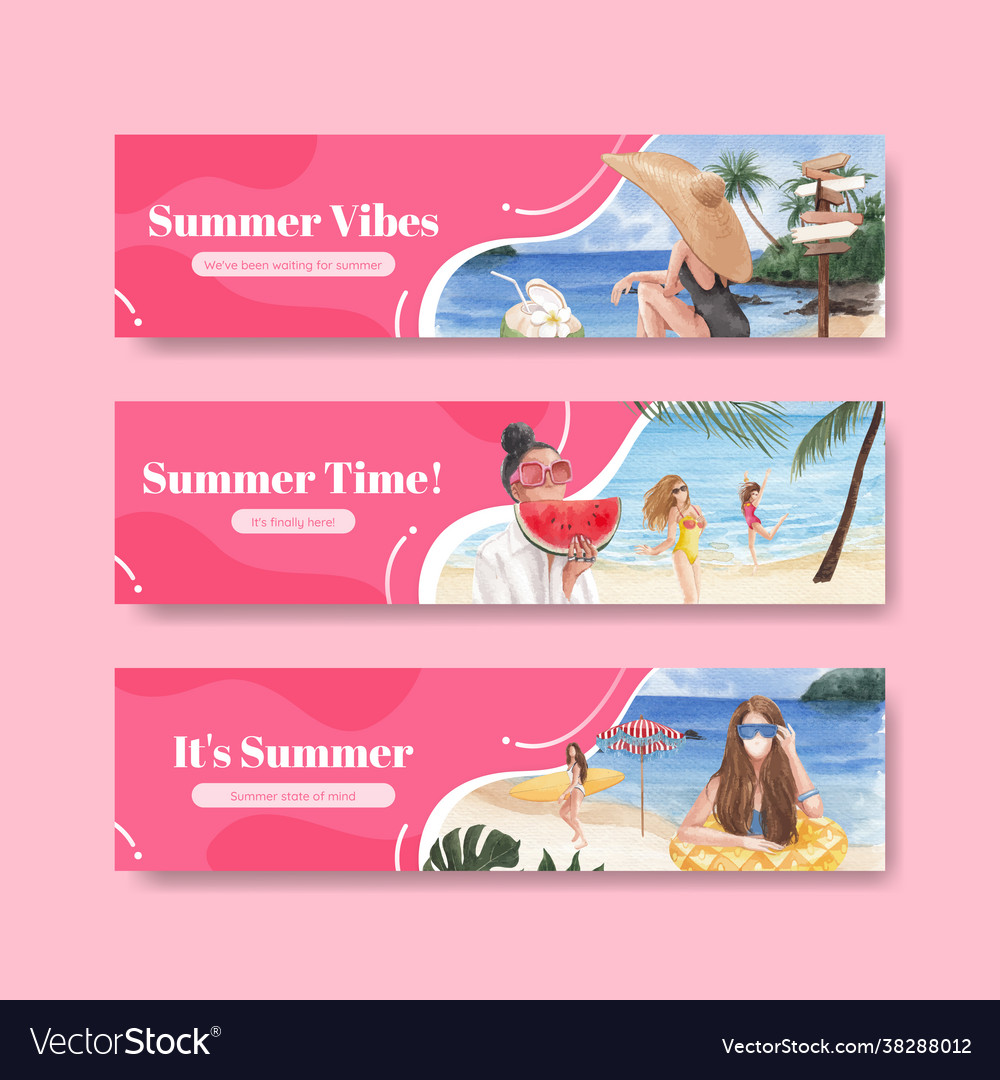 Summer Vibes Banner Template