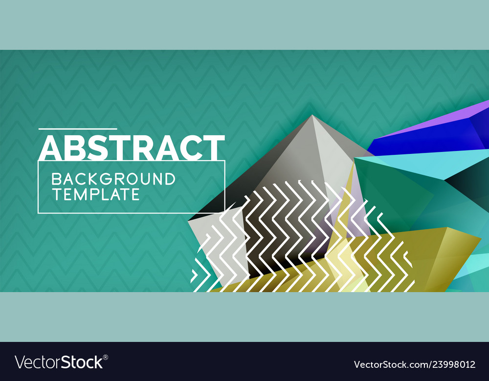 Triangular 3d geometric shapes background