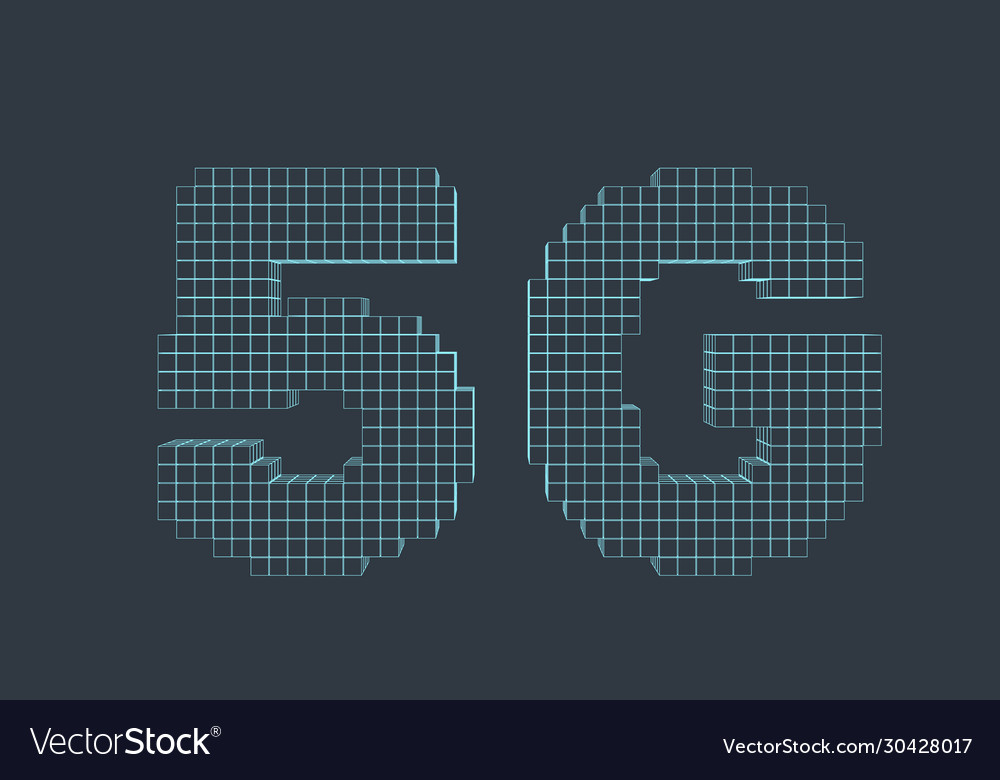 5g Netzwerkzeichen Wireless Internet Symbol 3d voxel vector image 5g Netzwerkzeichen Wireless Internet Symbol 3d voxel