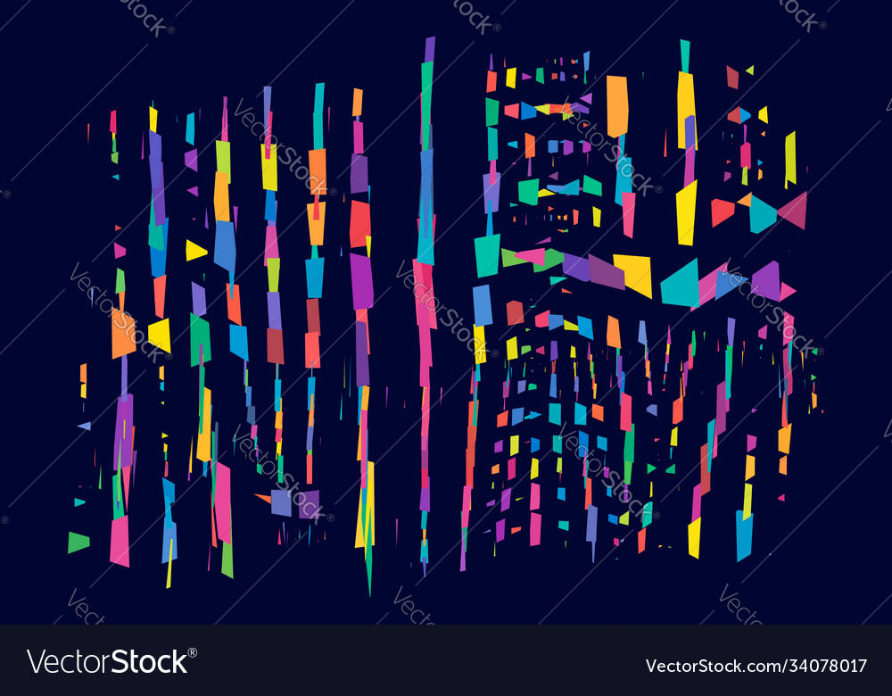 Abstract art - random geometry shapes generative vector image Abstract art - random geometry shapes generative