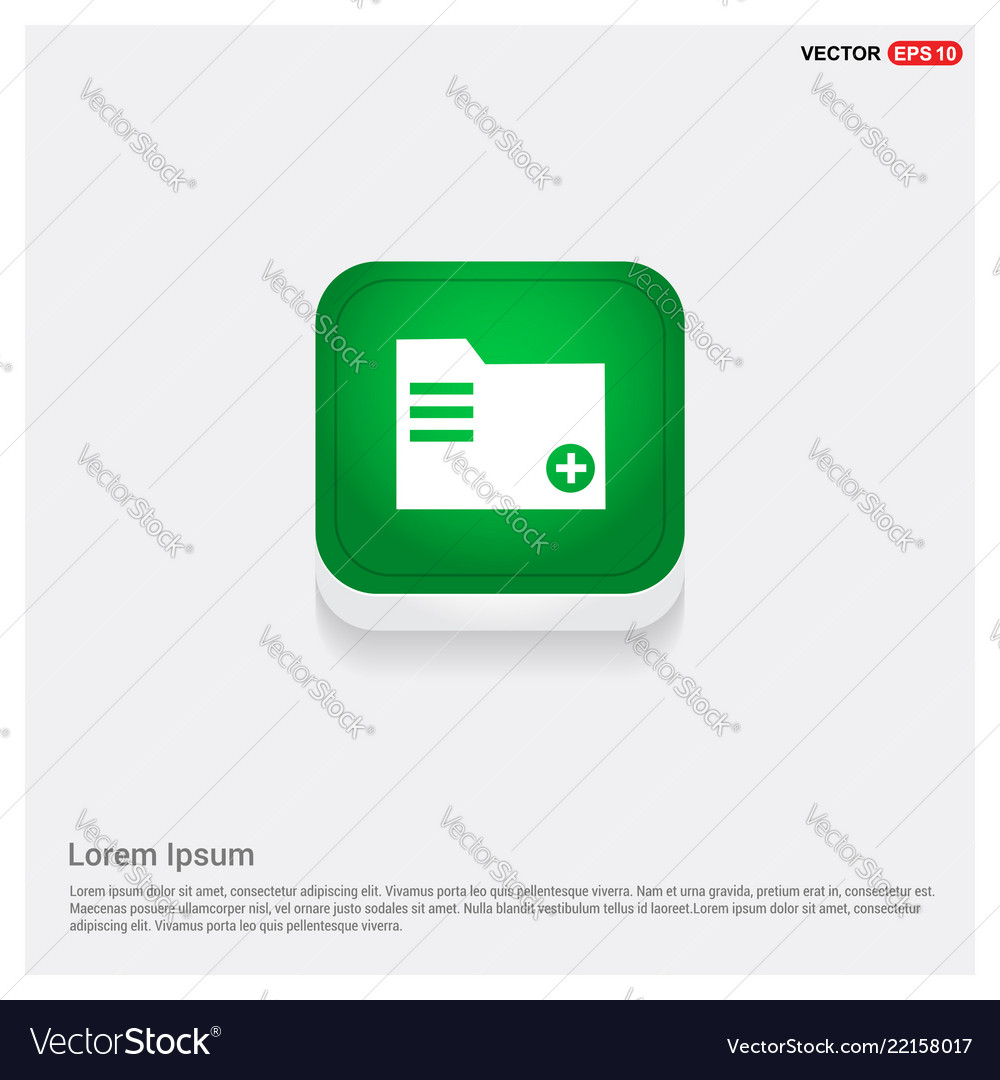 Add folder icon vector image Add folder icon