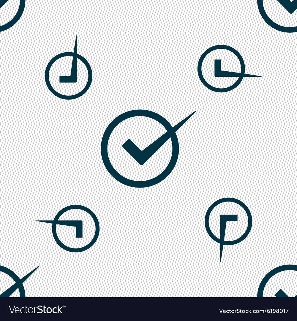 Check mark sign icon checkbox button seamless