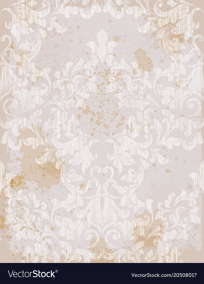Damask pattern element classical luxury
