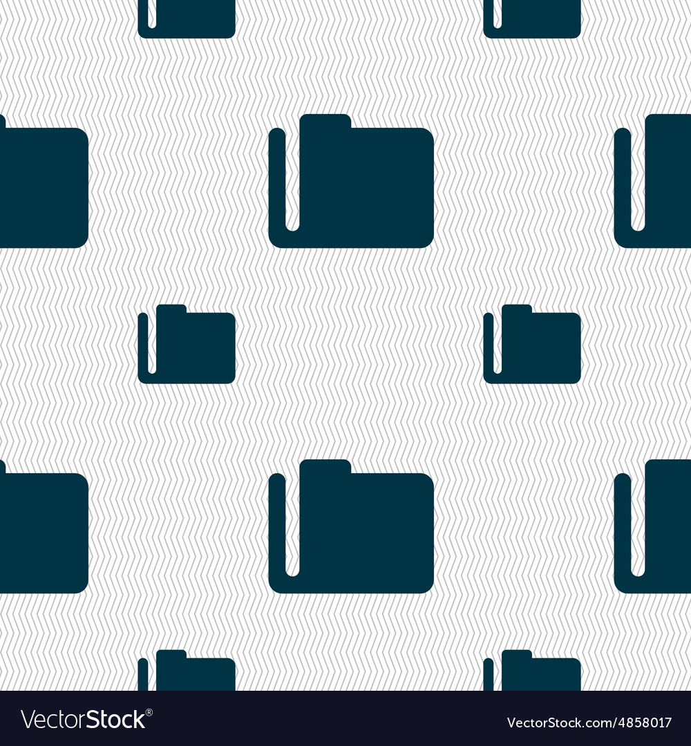 Document folder icon sign seamless pattern