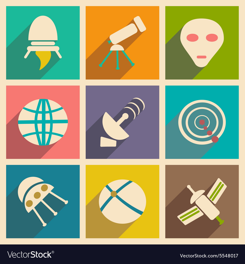 Flat with shadow concept and mobile application