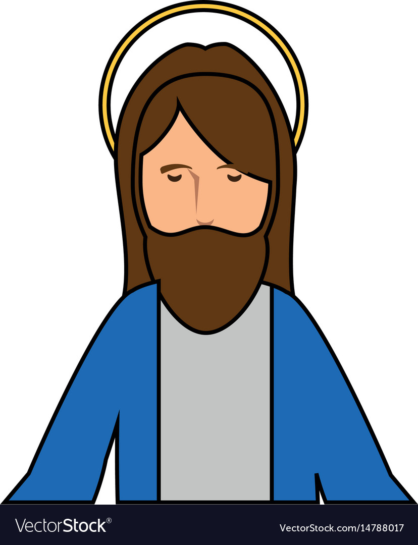 Jesuschrist face cartoon