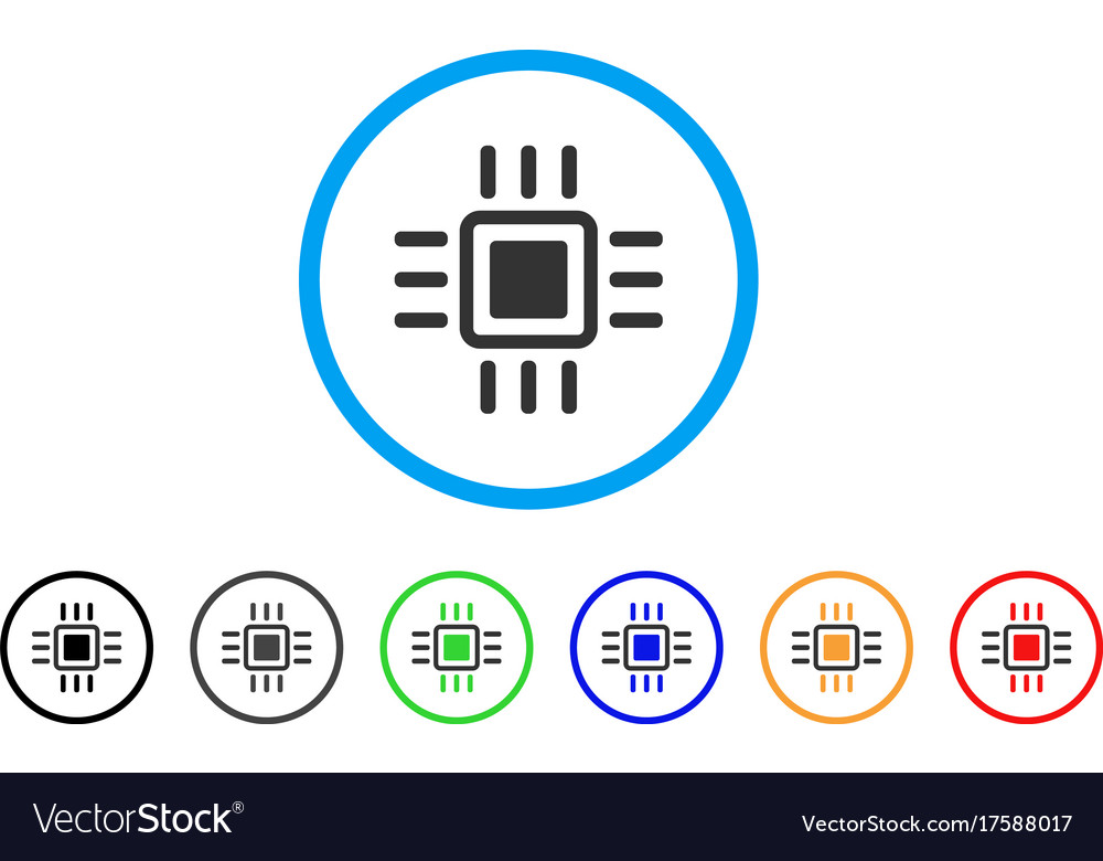 Processor rounded icon