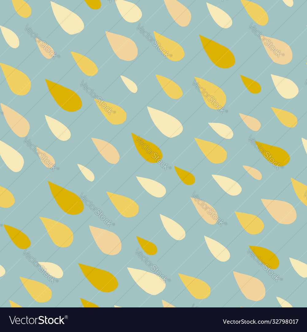 Seamless simple pattern with raindrops on blue Vector Image