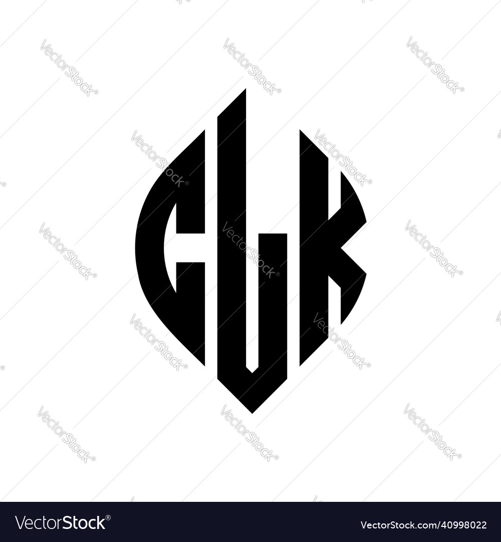 Clk circle letter logo design