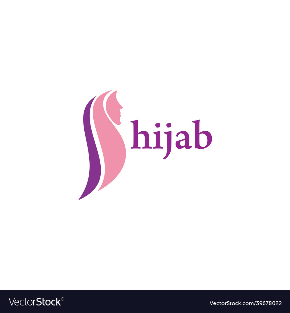 Hijab store logo Royalty Free Vector Image - VectorStock