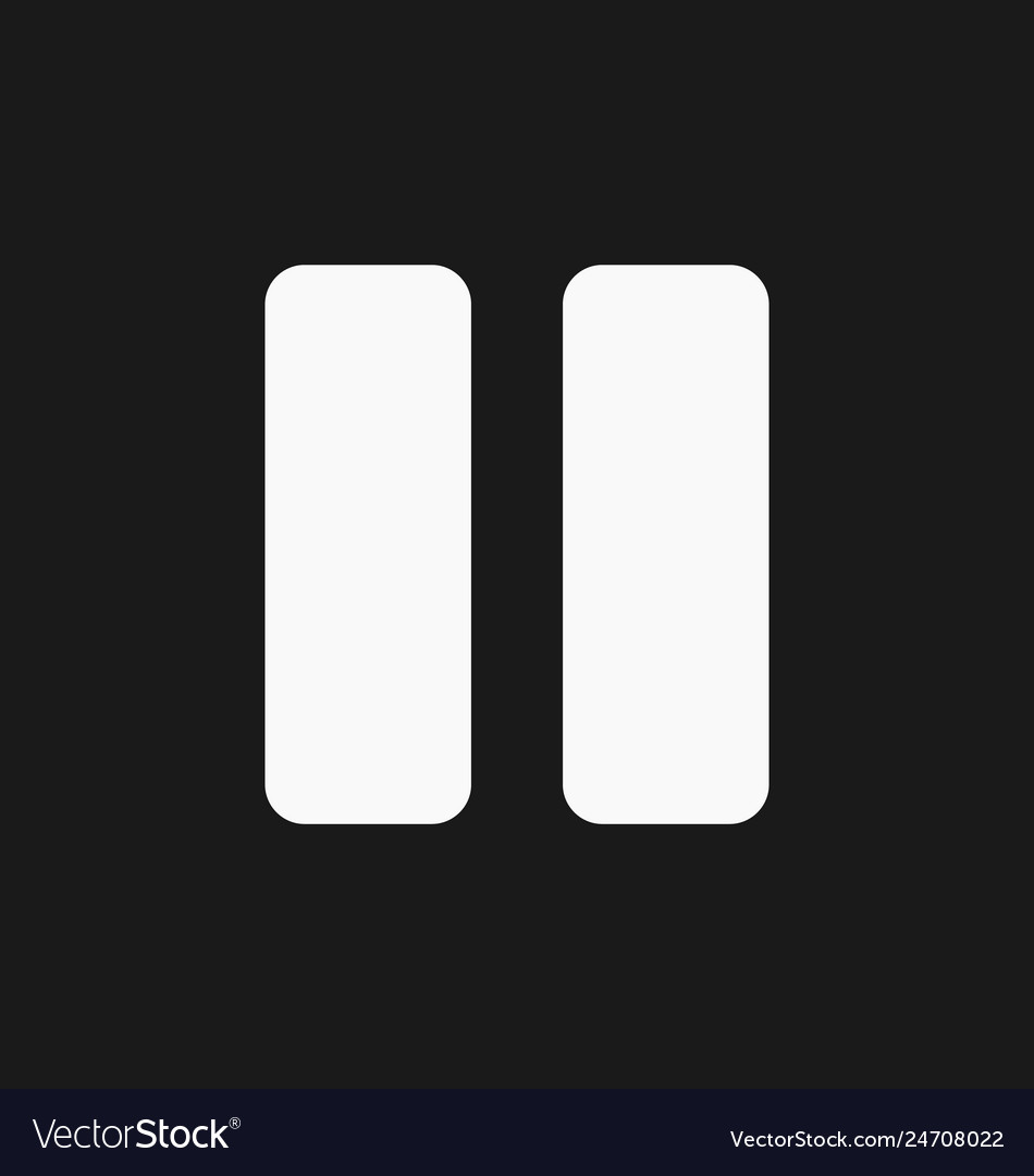 Media player pause button