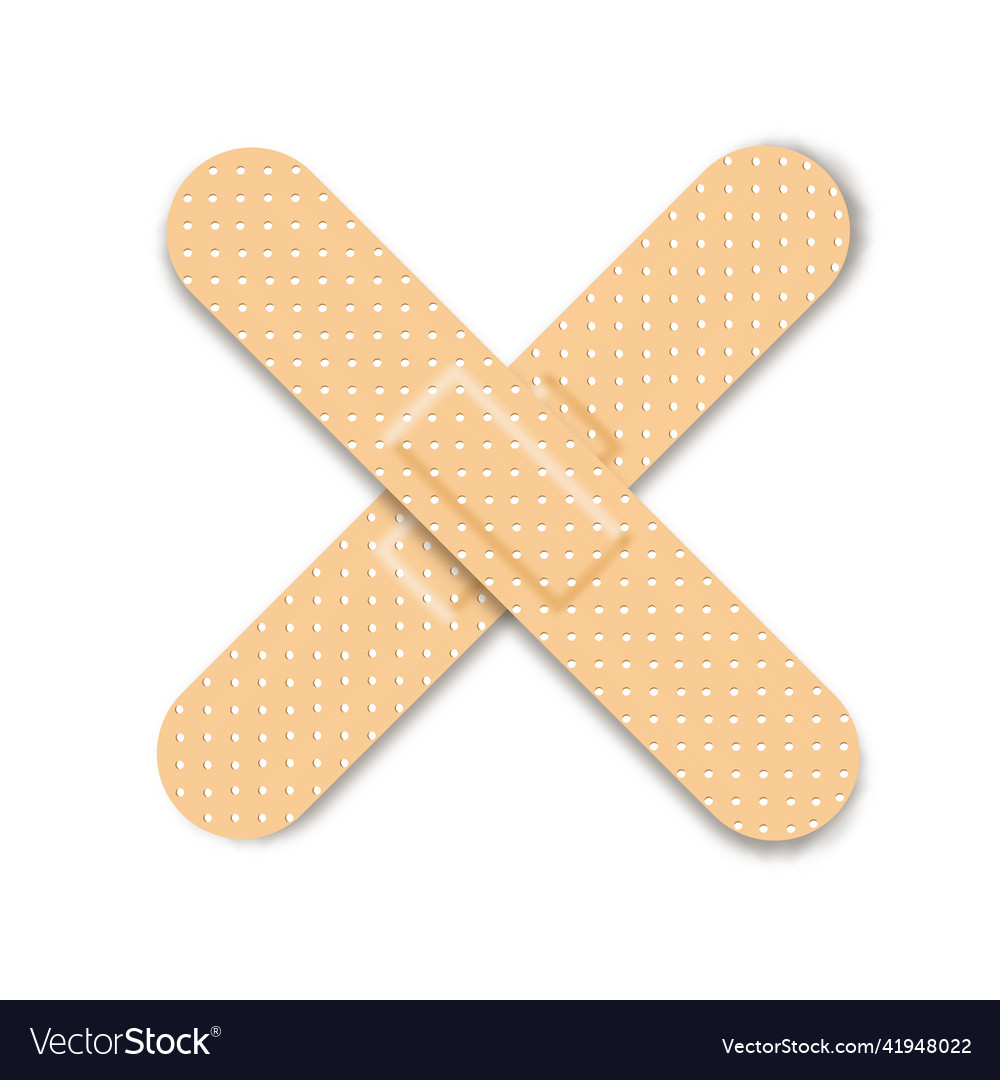 Medical adhesive bandages Royalty Free Vector Image