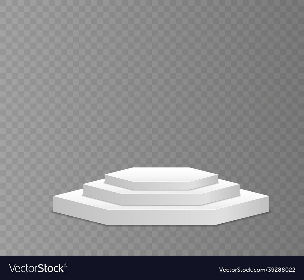 White Podium oder Plattform für Preisverleihung vector image White Podium oder Plattform für Preisverleihung