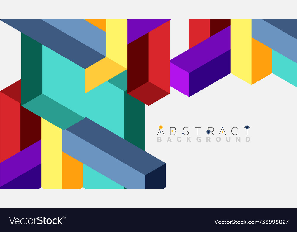 Abstract background 3d cubes cubic elements