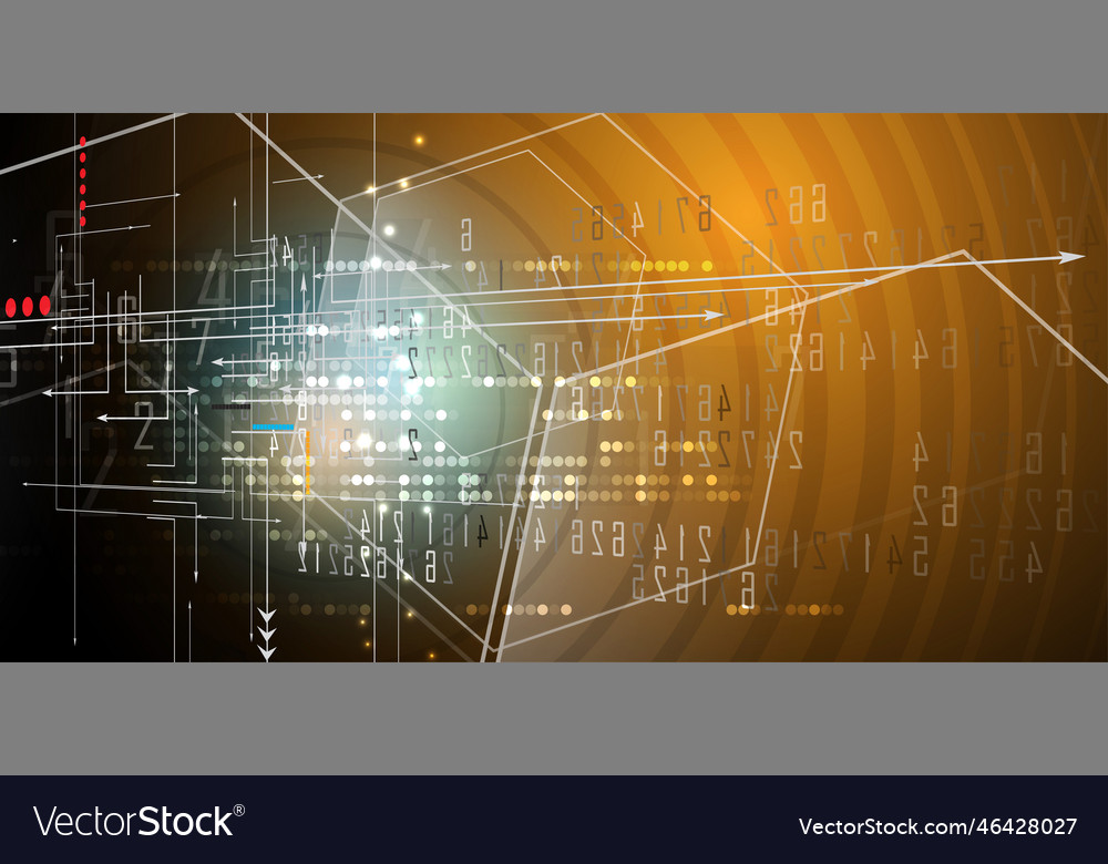 Abstract internet computer technology business