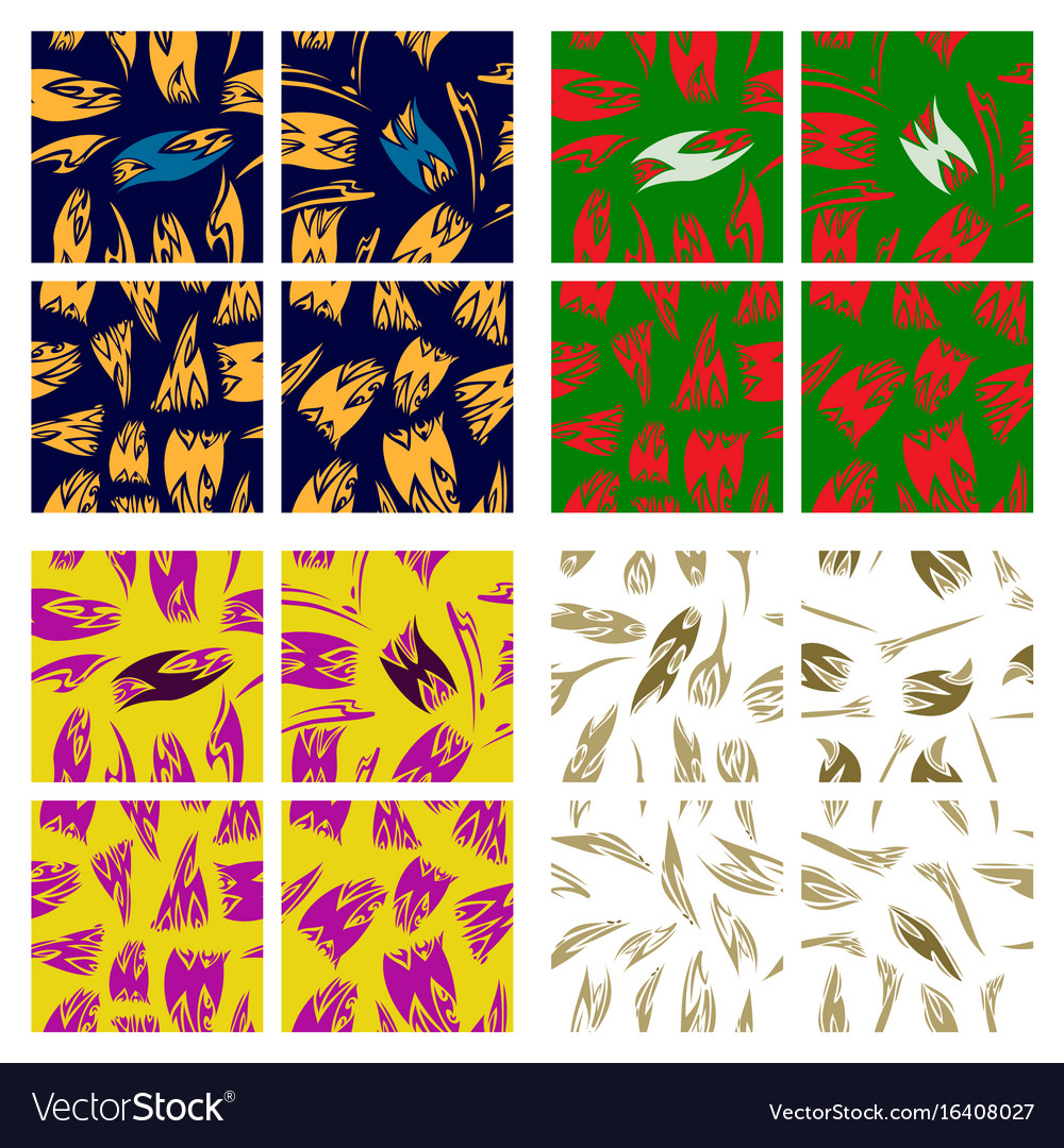 Assembly of patterns in striped style