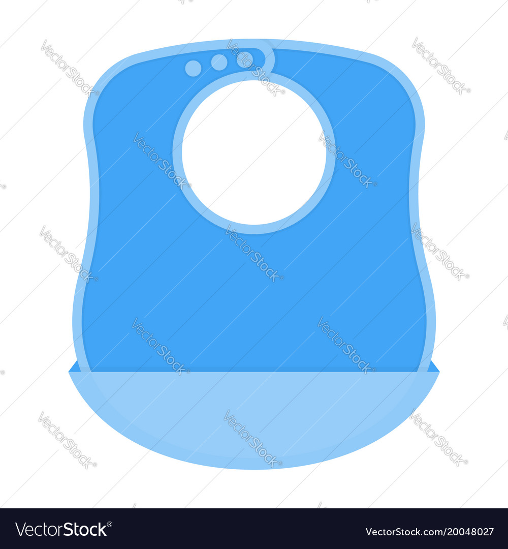 Baby bib isolated Royalty Free Vector Image - VectorStock