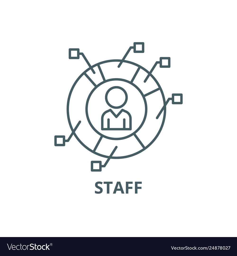 Characteristics staff line icon