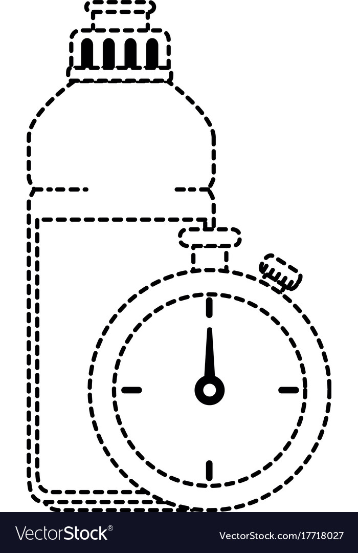Chronometer timer with bottle