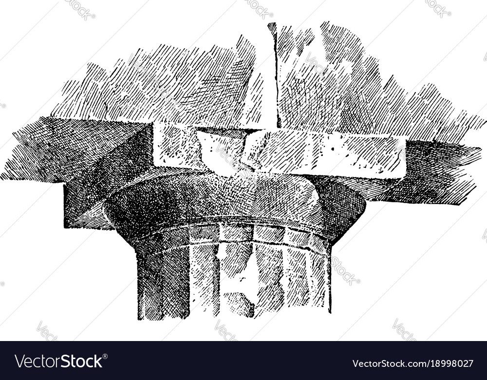 Echinus molding a capital of the parthenon