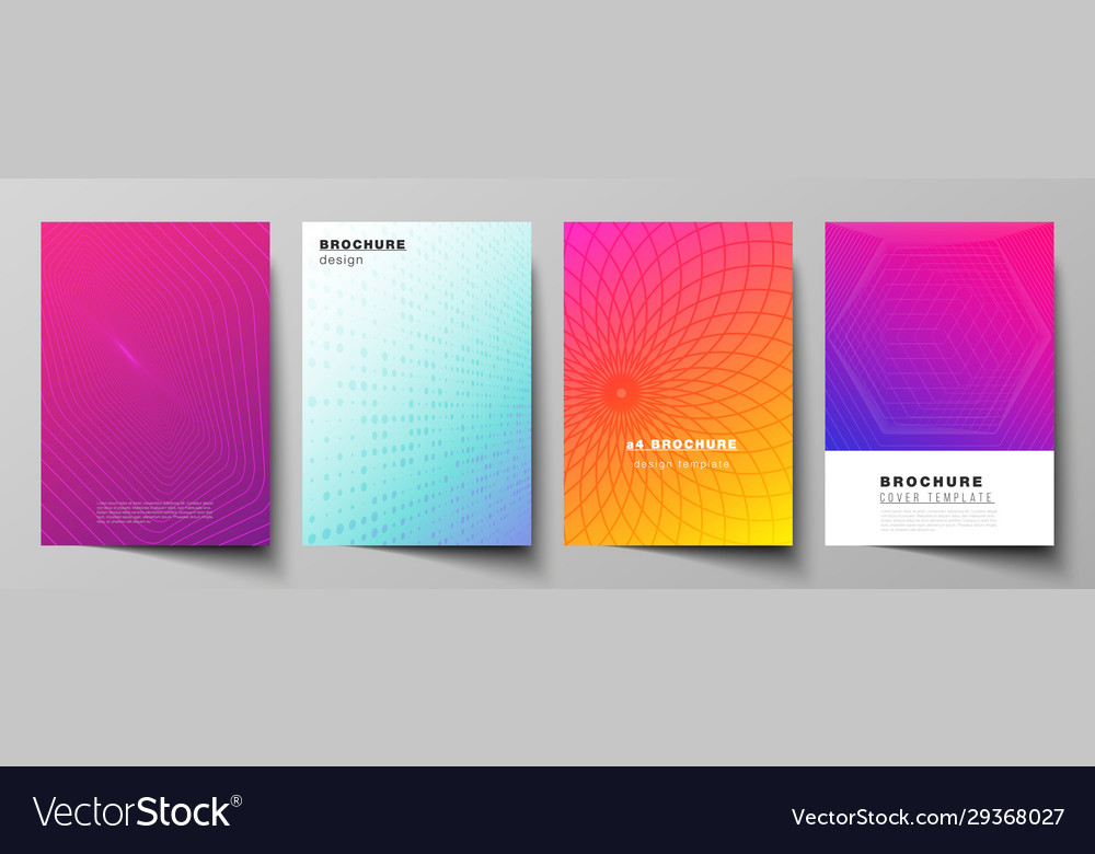 Layout a4 format modern cover Royalty Free Vector Image