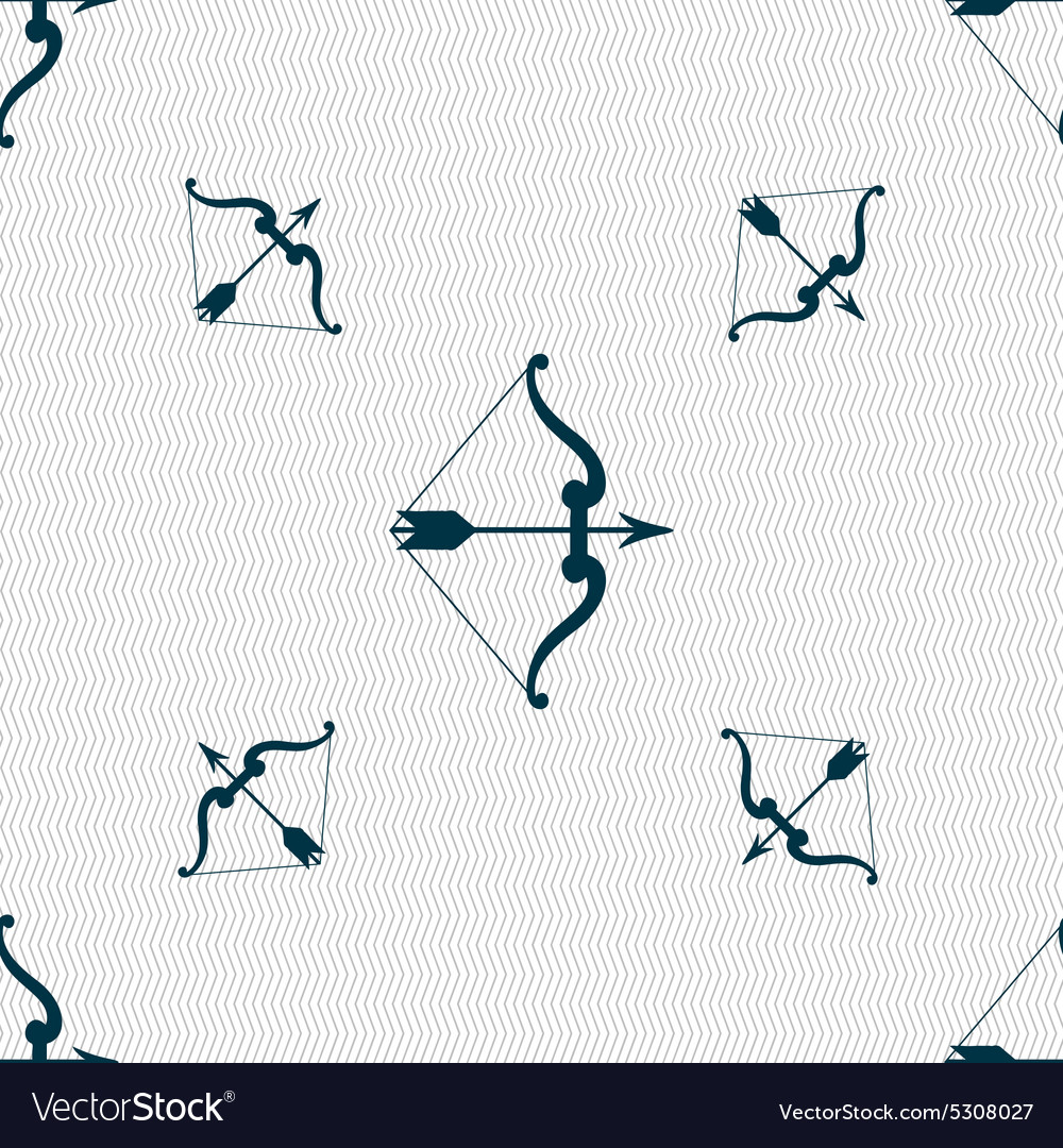 Seamless Bow and Arrow Pattern