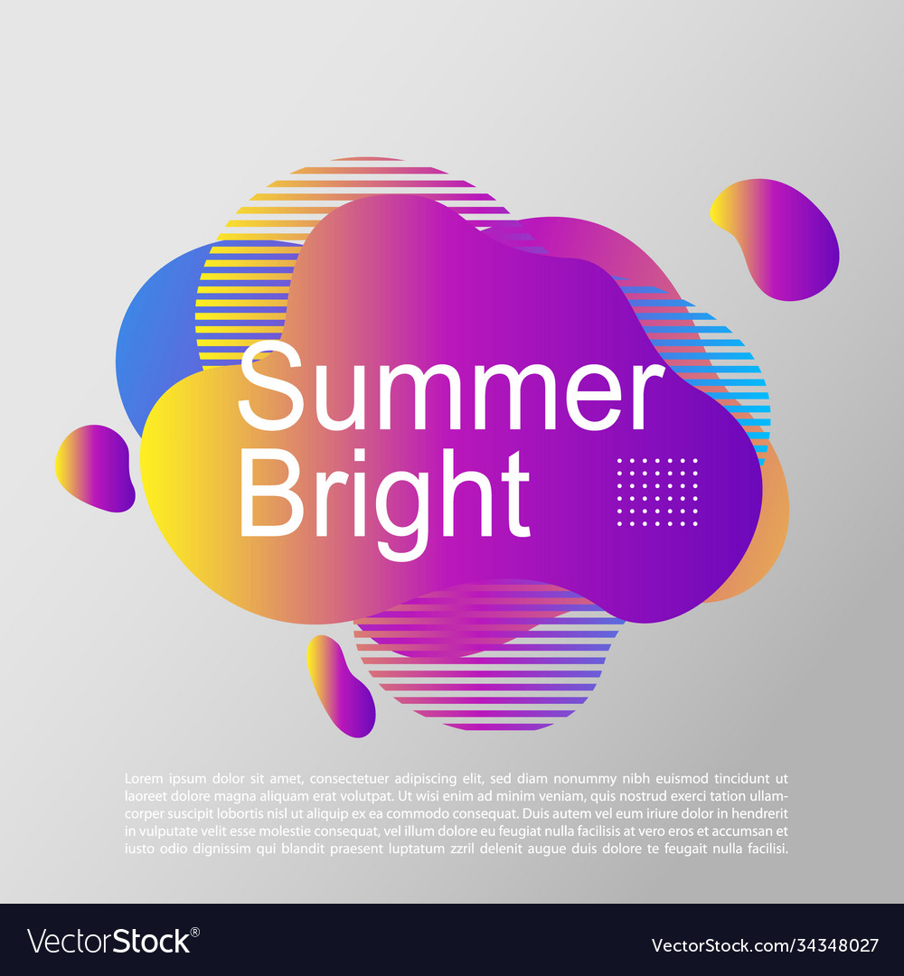 Summer bright party poster